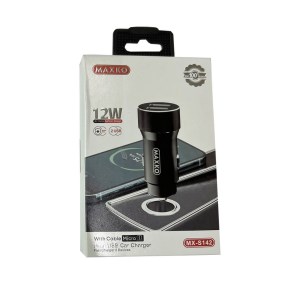 شارژر فندکی فست شارژ مکسکو MAXKO مدل MX-S142 مشکی 12 وات از فروشگاه لایفینو یزد